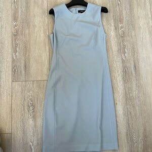 Never worn Theory sleeveless fitted dress in sky blue